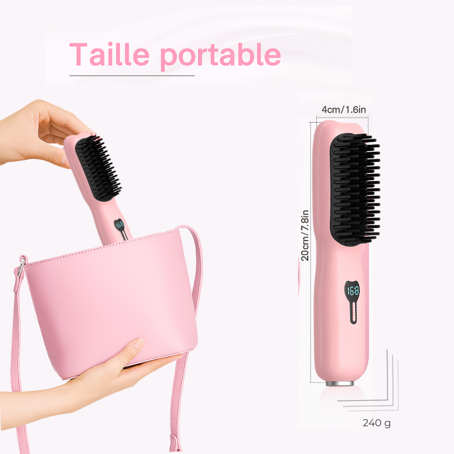 NOMADLISS™ La brosse chauffante pensée pour les femmes pressées